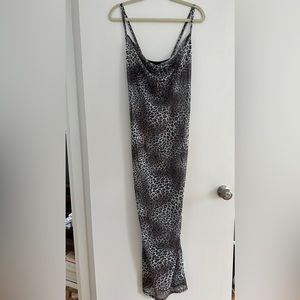 NWT Pretty Little Thing Leopard Sheer Dress